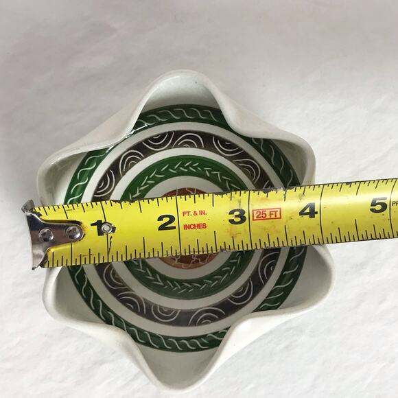 VTG Dragon Pottery Rhayader Wales UK Ceramic Ashtray Or Trinket Bowl Crazing - Picture 9 of 10